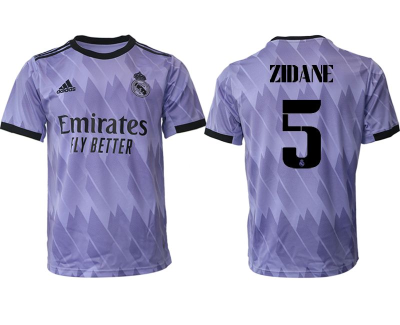Men 2022-2023 Club Real Madrid away aaa version purple 5 Soccer Jersey